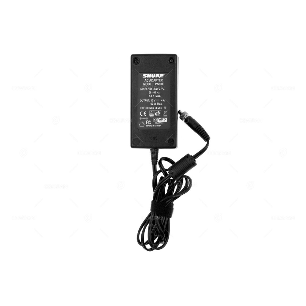 PS60E AC ADAPTER SHURE 15V 4A -